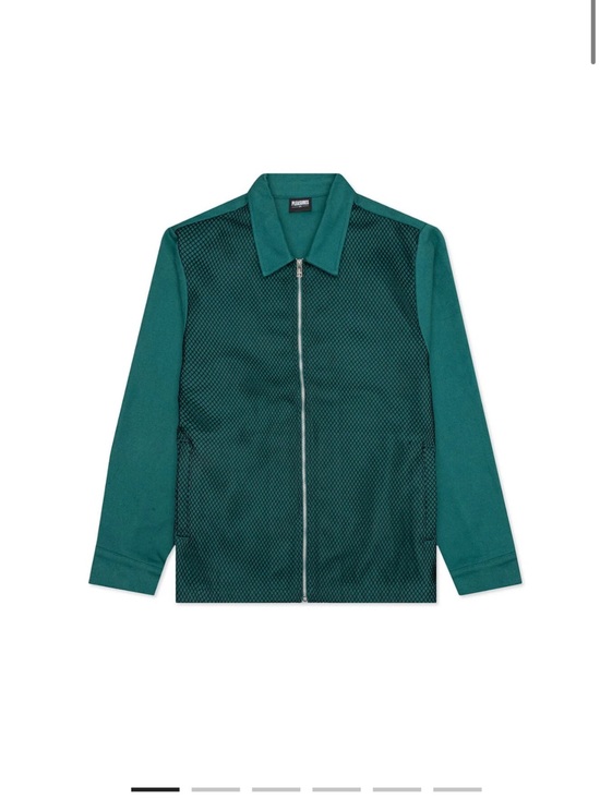 Pleasures Other - Pleasures Flirt Workwear Green Zip-Front Jacket